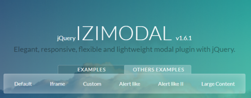 iziModal模态框使用说明